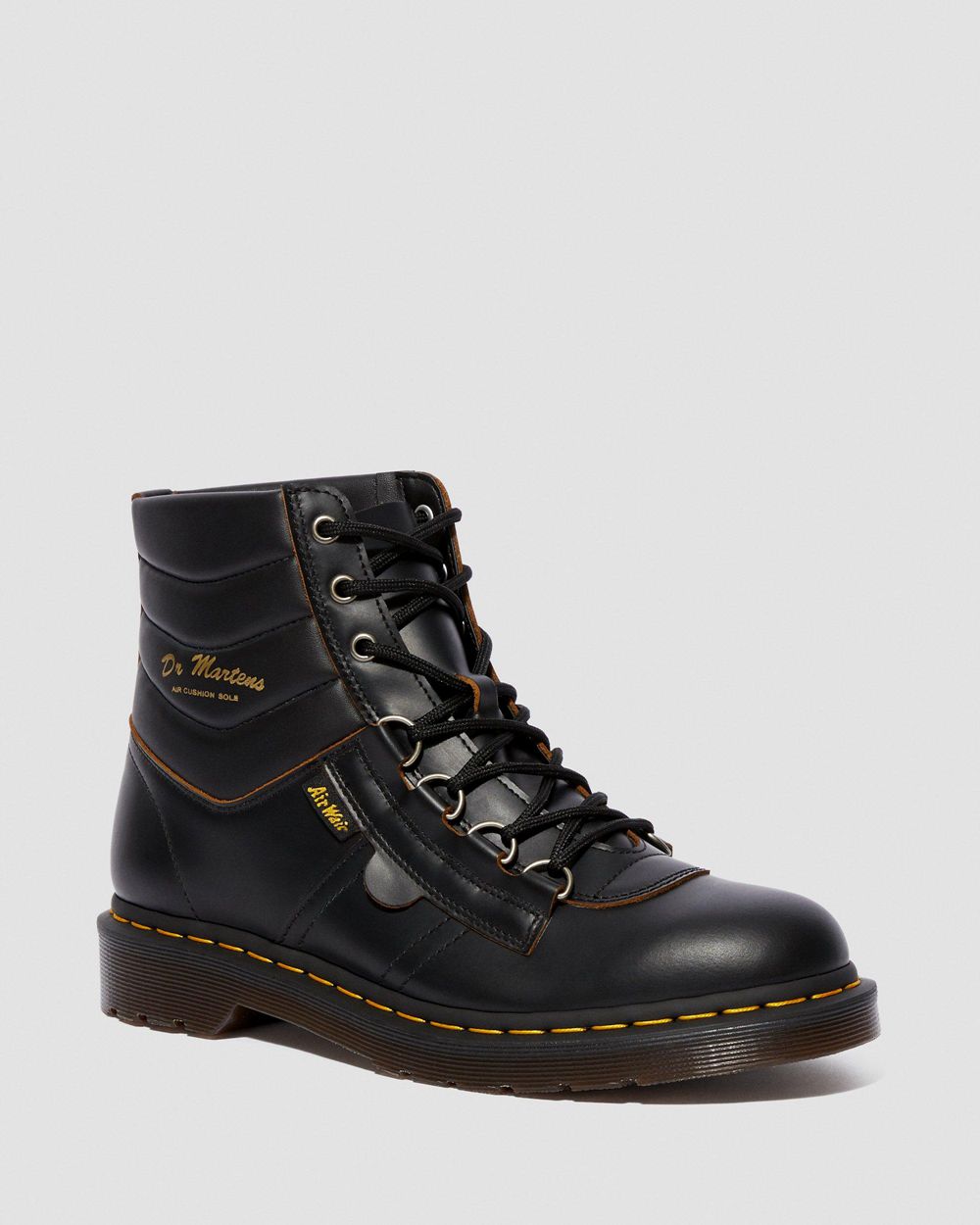 Dr Martens Kamin Vintage Smooth Kožené Turistické Topánky Damske ( Čierne ) SK 592-UOLYIB